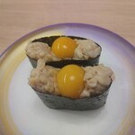 すし江戸 - うずら納豆