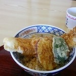 海の幸 魚長 - あなご一本天丼