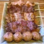 串一徹 - 串焼き盛合せ(タレ)￥800　2025.5.23