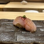 銀座 栞庵 やましろ - お食事　鯵