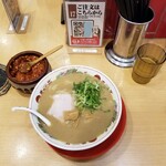 天下一品 - こってり並、スープ増量。