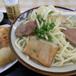 くになか食堂 - 宮古そば500円天ぷら付き