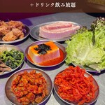 ネオン空間 韓国料理 チーズ 食べ放題 ソルチカ 梅田店 - 
