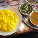 アイキッチン 戸頭店 - カレー２種Cセットターメリックライス