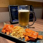 魚馬る - キムチ三種盛り