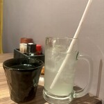 魚馬る - 烏龍茶と柚子ソーダ