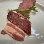 みょうが屋 - タン、ハラミ、豚バラ