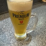 みょうが屋 - 生ビール(プレミアムモルツ)