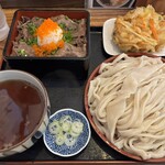 駕籠休み - かき揚げうどん大 特選丼