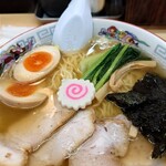 ホームラン軒 - 中華そば（さっぱり醤油）700円＋大盛り100円＋味玉100円