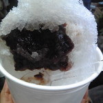 小豆入りは氷の中に隠れています(￥６００)