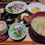 ブランニュー酒場カツオとさくら - ぶり藁焼き小鉢膳1,150円税込