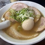 藤味亭 - チャーシューめん（1,400円）、味付玉子トッピング（+150円）、ライス・小（+150円）