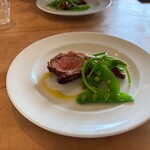 青 AO - ラムとアスパラソバージュ添え