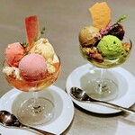 のんき 京ジェラートgenon - 季節のミニパフェ