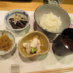 新ばし 星野 - 食事です。松阪牛のしぐれ煮を今回も堪能しました。