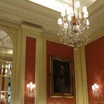 Café Sacher - 天井のシャンデリア