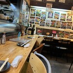 50えん焼とりきんちゃん家 - この壁のメニューの張り紙が、たくみっちゃんを想起させるんだけど関連あるのかな？？