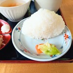 姫のそば ゆかり庵 - 仁多米おにぎり