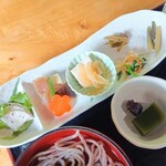姫のそば ゆかり庵 - そば御膳のおかず