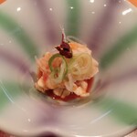 割烹　桶田 - 河豚の和え物