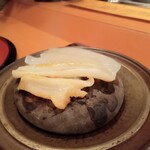 割烹　桶田 - 烏賊石焼プラスバイ貝