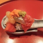 割烹　桶田 - 大将の心意気の海鮮スプーン