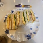 喫茶　来夢来人 - パンを先にトーストしてから具材を挟んであります