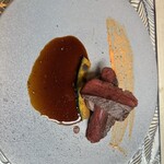 Les aromes - エゾシカを牛肉に変更いただきました。