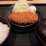 松のや - ロースかつ定食(ポテサラトッピング）
