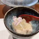 鮨 白兎 - 鯛の白子レモンジュレ