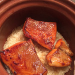 くろぎ - 鱒の炊き込みご飯