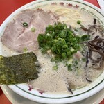 ドライブイン 一幸舎 - 泡系豚骨ラーメン　カタメ