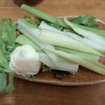 たぬき - セロリマヨネーズ