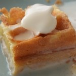 miele - ワッフルのバニラのせ