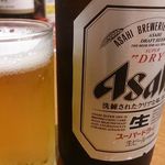 スーパードライ中瓶 83円（税抜） もちろんクーポン価格