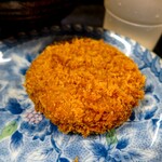 ヨコクラうどん - メンチカツ