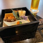 陣屋 賑わい亭 - 前菜。