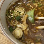Hajime - Ingredients in the Miso Tsukemen Soup