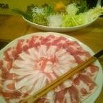 とんかつ いわい - しゃぶ肉もボリューミー(^o^)