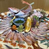 対馬のどぐろとイカ活き造り 博多 魚蔵 都ホテル店 - 