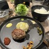肉屋のハンバーグと炊きたての米
