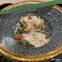 御所南 かまた - 鯉の天ぷらと蓬豆富
