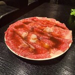 中目黒 大衆焼肉 暴飲暴食 - カルビロース(タレ)