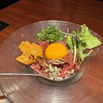 焔立つ肉寿司と牛タンタワー 肉処 双葉 三宮 - 