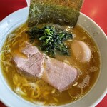 たま家 - 朝ラーセット 950円　小ライス付き　味玉100円追加