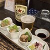 あずき色のマーカス - おひとり様盛り合わせと瓶ビール