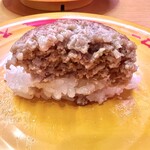 スシロー - まるごとハンバーグにぎり