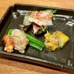 とんかつ乃ぐち - 研羊の前菜 3種