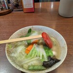 Okura Yama Myunhen Ohashi Ten - とりがら塩野菜ラーメン